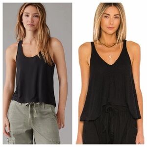 Bundle Free People/American Eagle black tank tops XS